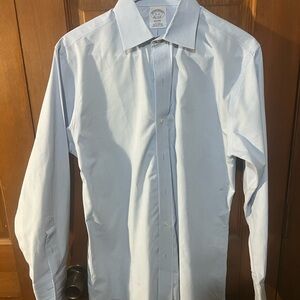 Brooks Brothers Blue Dress Shirt with Pointed Collar